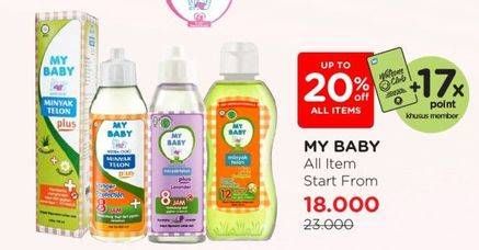 Promo Harga My Baby Minyak Telon Plus  - Watsons