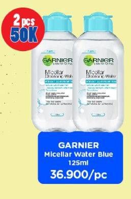 Promo Harga GARNIER Micellar Water Blue 125 ml - Watsons