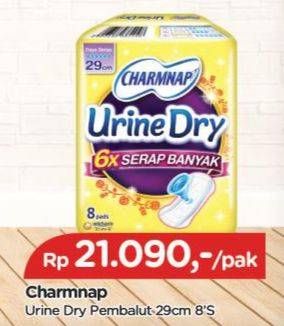 Promo Harga Charmnap Urine Dry Pembalut 29cm 8 pcs - TIP TOP