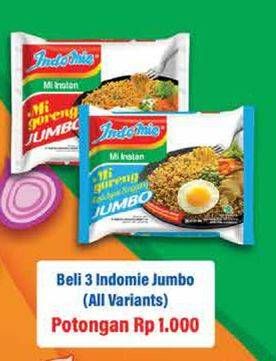 Promo Harga INDOMIE Mi Goreng Jumbo All Variants per 3 pcs - Hypermart