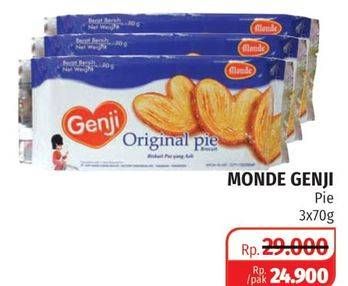 Promo Harga MONDE Genji Pie 70 gr - Lotte Grosir