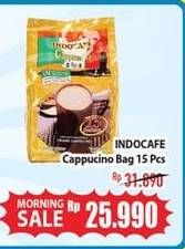 Promo Harga Indocafe Cappuccino per 15 sachet 25 gr - Hypermart