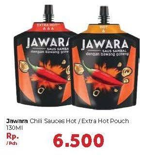 Promo Harga JAWARA Sambal Hot, Extra Hot 130 ml - Carrefour