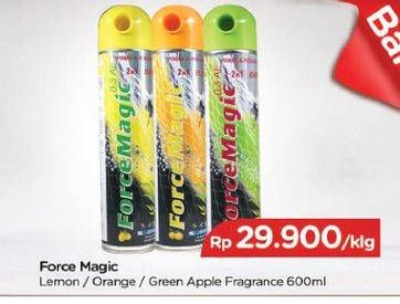 Promo Harga FORCE MAGIC Insektisida Spray Lemon, Orange, Green Apple 600 ml - TIP TOP