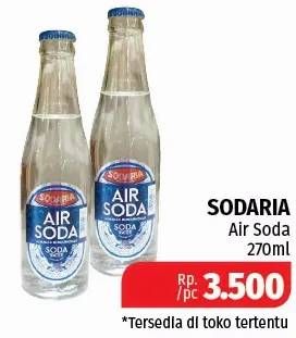Promo Harga SODARIA Air Soda 270 ml - Lotte Grosir