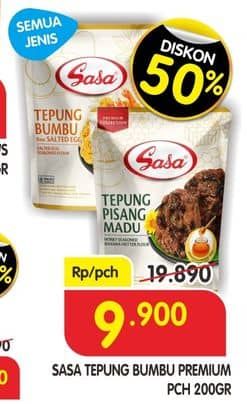 Promo Harga Sasa Tepung Bumbu Premium All Variants 200 gr - Superindo