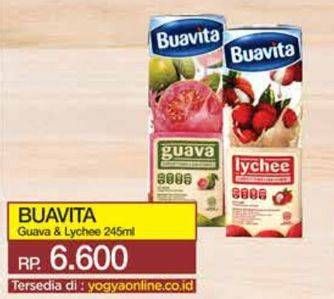 Promo Harga Buavita Fresh Juice Guava, Lychee 250 ml - Yogya