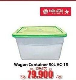 Promo Harga LION STAR Wagon Container 50000 ml - Hari Hari
