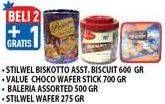 Promo Harga Stilwel Biskoto/ Value Choco Wafer/ Baleria Assorted/ Stilwel Wafer  - Hypermart