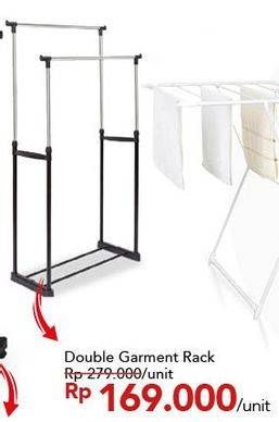 Promo Harga Double Garment Rack  - Carrefour