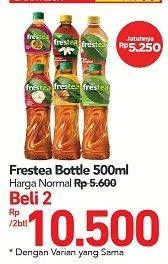 Promo Harga FRESTEA Minuman Teh Apple, Original 500 ml - Carrefour