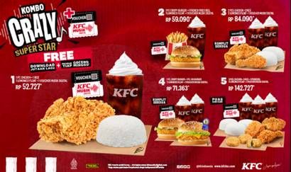 Promo Harga KFC Paket Ayam  - KFC