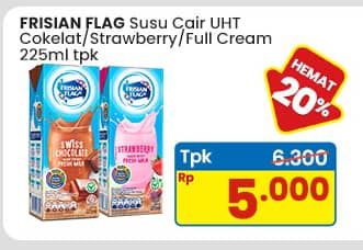 Promo Harga Frisian Flag Susu UHT Purefarm Swiss Chocolate, Strawberry, Full Cream 225 ml - Indomaret