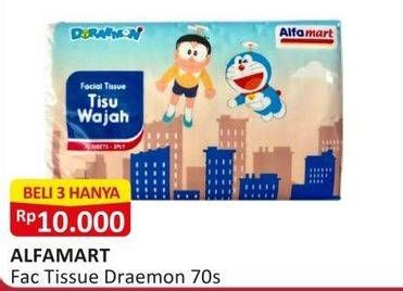 Promo Harga Alfamart Facial Tissue Doraemon 70 pcs - Alfamart