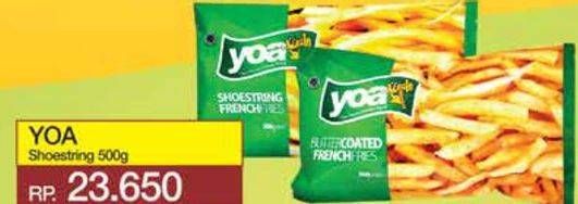 Promo Harga YOA French Fries Shoestring 500 gr - Yogya