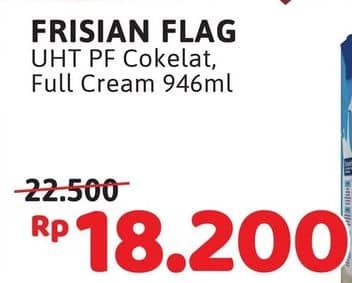 Promo Harga Frisian Flag Susu UHT Purefarm Swiss Chocolate, Full Cream 946 ml - Alfamidi