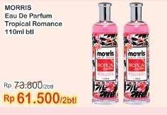 Promo Harga MORRIS Eau De Parfum Tropical Romance 110 ml - Indomaret