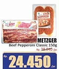 Promo Harga Metzger Beef Pepperoni 150 gr - Hari Hari