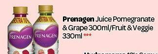Promo Harga PRENAGEN Juice Ibu Hamil Pomegranate Grape, Fruit Veggie 330 ml - Carrefour