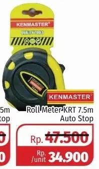 Promo Harga KENMASTER Roll Meter KRT 7,5m Auto Stop  - Lotte Grosir