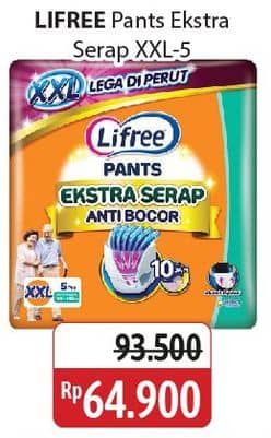 Promo Harga Lifree Popok Celana Ekstra Serap XXL5 5 pcs - Alfamidi