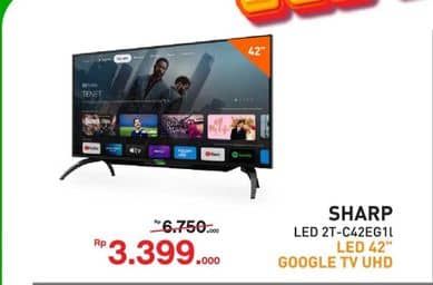 Promo Harga Sharp 2T-C42EG1I-SB DHR GTV  - Yogya