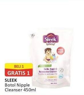 Promo Harga SLEEK Baby Bottle, Nipple and Accessories Cleanser 450 ml - Alfamart