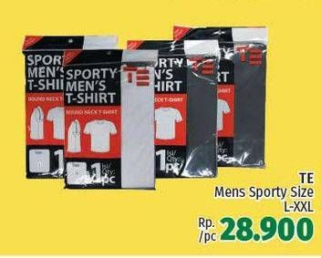 Promo Harga T E Mens Sporty T-Shirt L-XXL  - LotteMart