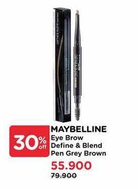 Promo Harga Maybelline Define & Blend Brow Pencil Grey Brown  - Watsons