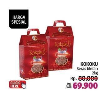 Promo Harga Kokoku Organic Red Rice 2000 gr - LotteMart