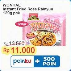 Promo Harga Wonhae Instant Fried Noodle Rose Ramyun 120 gr - Indomaret