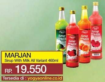 Promo Harga MARJAN Syrup with Milk All Variants 460 ml - Yogya