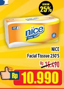 Promo Harga NICE Facial Tissue 250 gr - Hypermart