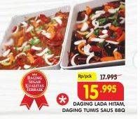 Promo Harga Daging Lada Hitam/Daging Tumis BBQ  - Superindo