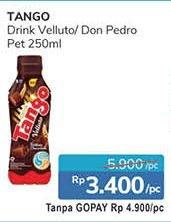 Promo Harga TANGO Drink Don Pedro Black Vanilla, Velluto Italian Chocolate 250 ml - Alfamidi