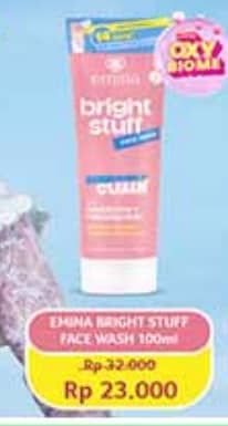 Promo Harga Emina Bright Stuff Face Wash 100 ml - Indomaret