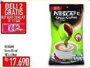 Promo Harga Nescafe Green Blend per 10 sachet 20 gr - Hypermart