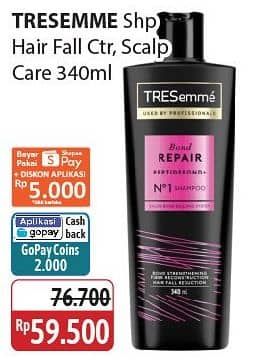 Promo Harga Tresemme Shampoo Hair Fall Control, Scalp Care 340 ml - Alfamidi