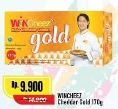 Promo Harga WINcheez Gold Cheddar Keju Olahan  170 gr - Alfamart