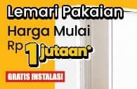 Promo Harga Lemari Pakaian 2 Pintu  - COURTS