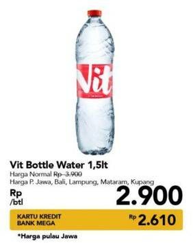 Promo Harga VIT Air Mineral 1500 ml - Carrefour