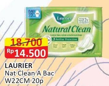 Promo Harga Laurier Natural Clean Wing 22cm 20 pcs - Alfamart