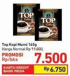 Promo Harga Top Coffee Kopi Murni 165 gr - Carrefour