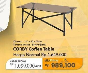Promo Harga Corby Coffee Table  - Carrefour