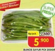Promo Harga Buncis Sayur per 200 gr - Superindo