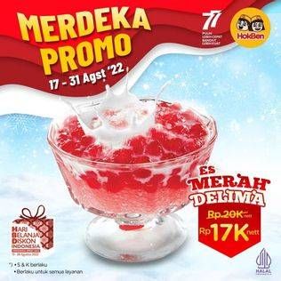 Promo Harga Hokben Es Merah Delima  - HokBen