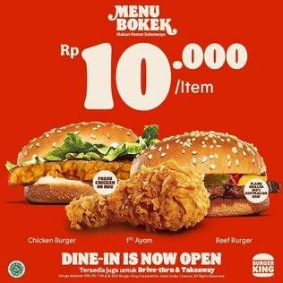 Promo Harga Menu Bokek  - Burger King