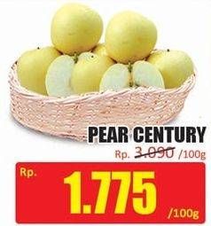 Promo Harga Pear Century per 100 gr - Hari Hari