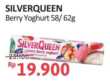 Promo Harga Silver Queen Chocolate Very Berry Yoghurt 62 gr - Alfamidi