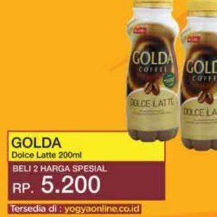 Promo Harga Golda Coffee Drink Dolce Latte 200 ml - Yogya